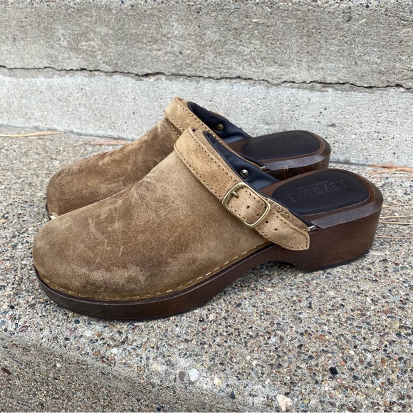 Re/Done Suede Clogs Size EU 38 - Picture 9 of 10